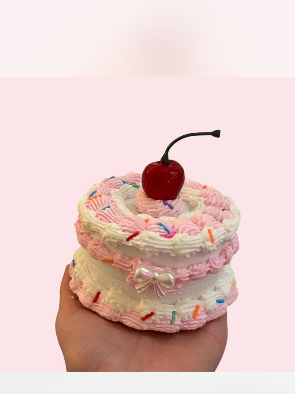 Pink Cherry Cake jewelry Box